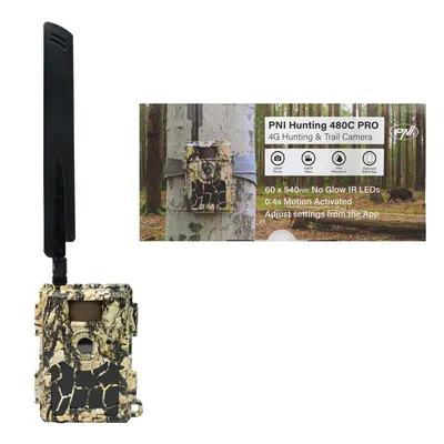Produktbild von Jagdkamera PNI Hunting 480C PRO, 24 MP, mit 4G-Internet, GPS-Blickwinkel 60°