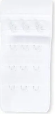 Produktbild von Prym BH-Verlängerer 3 x 3 Haken 40 mm - Farbauswahl Farbe weiß
