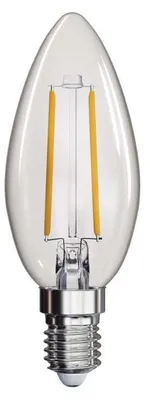 Zdjęcie produktu dla Żarówka LED świeczka żarnikowa E14 ciepła biel 2,2 W