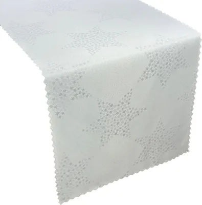 Produktbild von Fleckenresistente Tischtuchläufer Adventskerzenhalter Z-3500 Weiß 40x160 cm