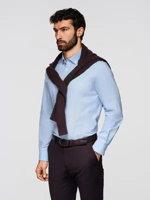 Produktbild von OMBRE Herren Hemd Regular Fit Kentkragen K699 pale blue S