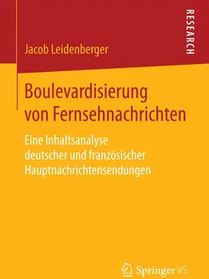 Produktbild von Boulevardisierung von Fernsehnachrichten