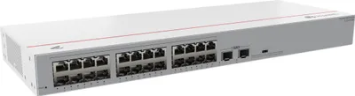Produktbild von HUAWEI eKit S110 Series S110-24T2SR, Unmanaged, L2, Gigabit Ethernet (10/100/1000), Rack-Einbau, 1U