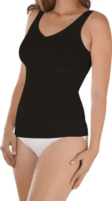 Produktbild von Celodoro Damen Form-Top - Seamless Unterhemd mit Shaping-Effekt - Schwarz XXL