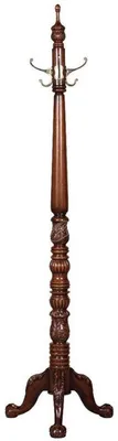 Immagine prodotto di Casa Padrino appendiabiti barocco marrone scuro 55 x 55 x H. 157,5 cm - Appendiabiti nobile in legno massiccio - Armadio barocco per hotel