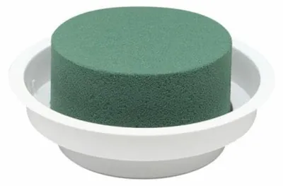 Produktbild von OASIS® Junior Complet Steckschaum Ø 12 cm, Höhe 5 cm, 12 Stück weiß