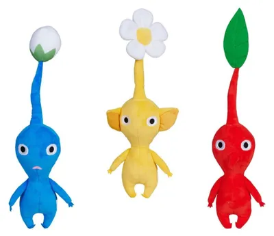 Produktbild von Nintendo Pikmin Plüschfiguren Sortiment (3) 20 cm