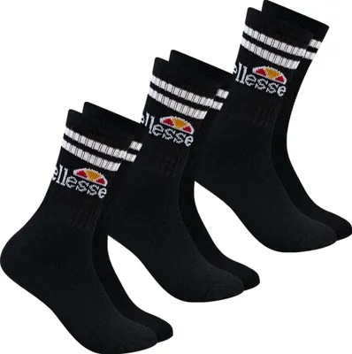 Produktbild von 43-46|ellesse Vulloni Uni Socken 3 Paar schwarz SBSA3955-BLACK