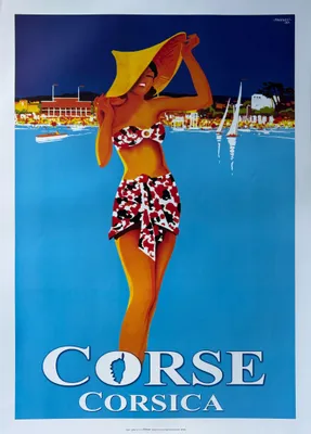 Productafbeelding van CORSE - CORSICA - Falcucci 1937 - 50x70 cm - Poster/Affiche