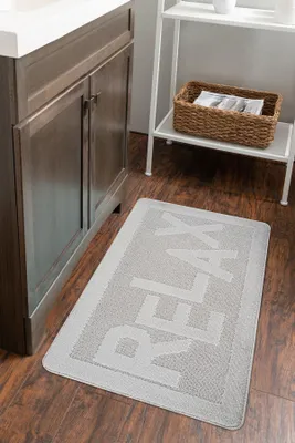 Immagine prodotto di Mijolnir, Relax - Grey, Tappetino da bagno, Grigio, 100% POLIPROPILENE, 60 x 100 cm