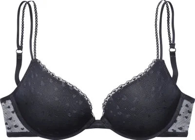 Produktbild von PETITE FLEUR Push-up-BH 2 er-Pack weiß + schwarz Größe 85 B