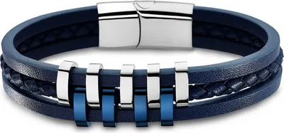 Produktbild von Lotus Style Armband Herren LS1838-2/2 Edelstahl silber blau Schmuck D2JLS1838-2-2