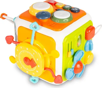 Produktbild von TOYZ, Motorikwrfel Aktivittswrfel, Kinder Sortierspiel Montessori Steckwrfel