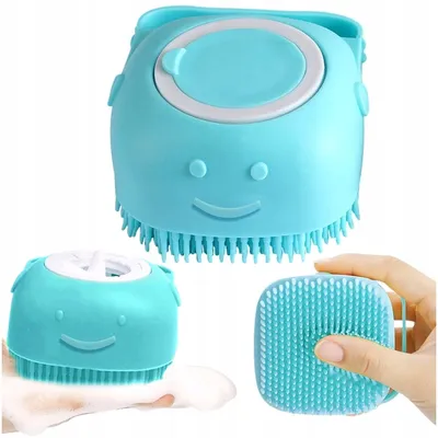 Produktbild von Silikonbürste Mit Spender Für Shampoo Und Seife