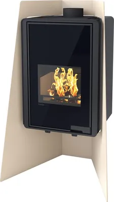 Image de HS FLAMINGO poêle cheminée DELUXE ISLAND - crème