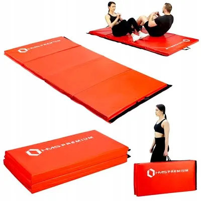 Produktbild von HMS MGS01 Faltbare Gymnastikmatte für Fitness und Yoga, Rot