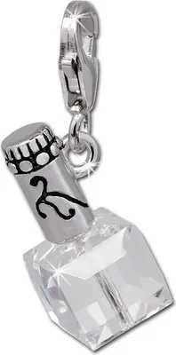 Image de SilberDream Charm Pendentif Flacon de parfum blanc zircon 925 Argent véritable FC686