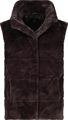 Produktbild von Monari flauschige, wärmende Weste mit Stehkragen, Braun, Größe 38, Serie 520