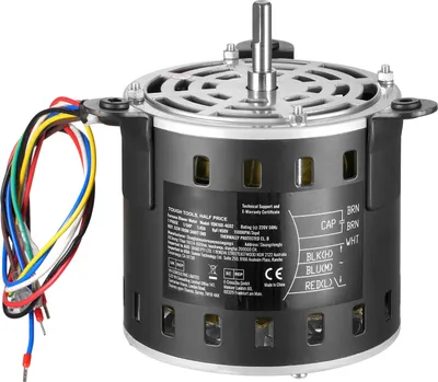 Produktbild von SucceBuy 1/5 PS Ofengebläsemotor, 220 V, 1,45 A, 1100 U/min, 3 Geschwindigkeiten, 10 mm Welle, CCW-Drehung, inkl. CBB60 8 μF Kondensator