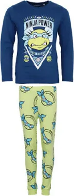 Produktbild von Teenage Mutant Ninja Turtles Kinder Jungen langarm Pyjama – Blau / 116