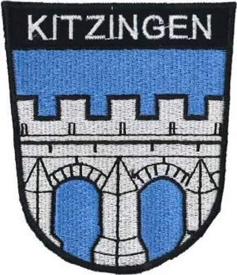 Produktbild von Aufnäher Patches Wappen Kitzingen Gr. ca. 7,8 x 9 cm 01673