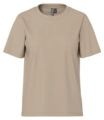 Produktbild von PIECES Damen Pcria Ss Solid Tee Noos Bc 17140802,Silver Mink,XL