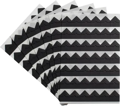 Produktbild von Exacompta 12x Packung mit 252 dekorativen Fotoecken - Schwarz 12992E