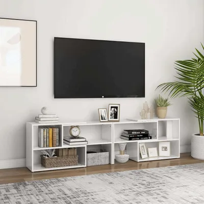 Produktbild von Eleganten-Stil Fernsehschrank,TV-Tisch TV-Schrank Hochglanz-Weiß 149x30x52 cm Holzwerkstoff DE48476