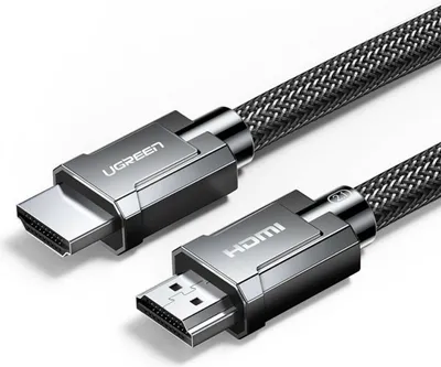 Produktbild von Ugreen HDMI Kabel 2.1 8K 60Hz/4K 120Hz, 3D, 48Gbps, HDR, VRR, 2m, Grau, Modell HD135, Artikelnummer 70321