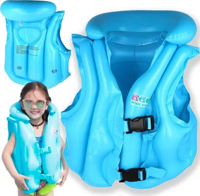 Produktbild von Kinderschwimmweste Aufblasbare Schwimmweste Lerncapok Blau