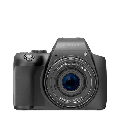 Produktbild von PRIXTON Digitalkamera 4K 64 MP Voyager, Fotokamera mit WLAN, Bildstabilisator, Gesichtserkennung, XENON-Blitz, 10X Optischer Zoom, 2.88” Display