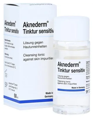 Obrázok produktu pre Aknederm tinktúra citlivý roztok proti nečistotám pleti, 50 ml roztok