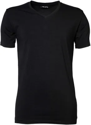 Produktbild von Tee Jays 401 | Mens Stretch V Herren T-Shirt - Farbe: Black - Größe: S