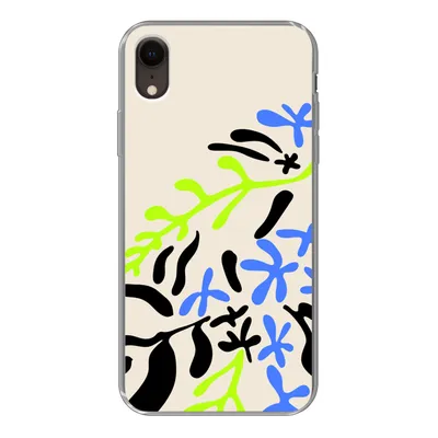 Produktbild von MuchoWow® Handyhülle Schutzhülle Hülle für iPhone XR Blatt - Abstrakt - Muster Silikon Softcase Handy Hülle - Schutzdeckel