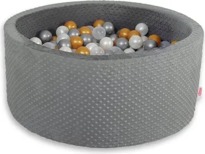 Produktbild von Bälleteich mit 200 Bällen – Spielbox – abnehmbarer Bezug und weicher Schaumstoff für sicheres Spielen