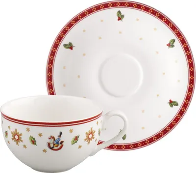 Produktbild von Villeroy & Boch Toy's Delight Kaffeetasse mit Untertasse 170 ml Weiß (rund)