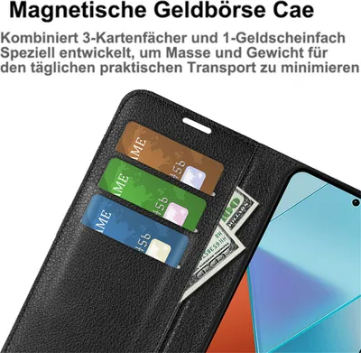 Produktbild von Hülle für Xiaomi Redmi Note 13 Pro 5G Handyhülle Handy Tasche Klapphülle Flipcas