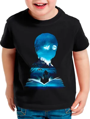 Produktbild von BaumwolleCloud Wizardry Student Kinder T-Shirt eule harry zauberstab besen zauberschule