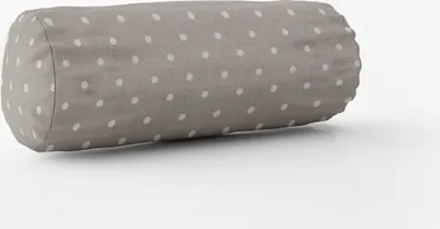 Produktbild von SCHÖNER LEBEN. Kissenhülle Full Stop Punkte grau weiß div. Größen Größe 15x40cm (ØxB) Nackenrolle 15x40cm (ØxB) Nackenrolle Größe