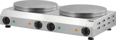 Produktbild von Saro PIERRE, 2 Crepe(s), Edelstahl, Edelstahl, Drehregler, 300 °C, 4800 W