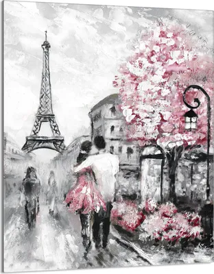Immagine prodotto di Piano cottura 40x52 Coperchio per piano cottura in Vetroceramica Paraspruzzi Piatto in vetro Tagliere decorativo, Paris Pink
