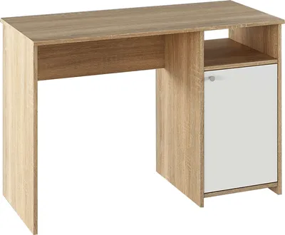 Produktbild von Kondela PC-Tisch Dede – Weiß / Sonoma-Eiche
