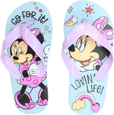 Produktbild von Disney Minnie Maus Kinder Flip Flops Latschen Zehentrenner – Blau / 31/32