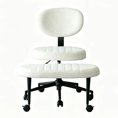 Produktbild von Drehstuhl Velvet Bürostuhl mit integrierter Fußstütze Memory Foam 360° drehbar ergonomischer Drehstuhl höhenverstellbar Home Office Design
