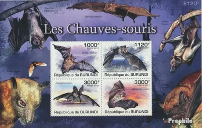 Produktbild von Briefmarken Burundi 2011 Mi Block 160 (kompl. Ausgabe) postfrisch Fledermäuse