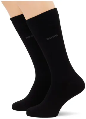 Produktbild von BOSS Herren 2p Rs Bamboo Regular Socks, Black1, 39-42