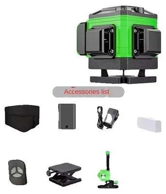 Immagine prodotto di Livella laser, copertura a 360 gradi, funzione di autonivelamento, raggio verde con 12 linee