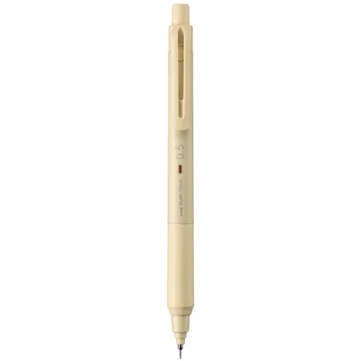 Image de Mitsubishi Pencil Uni Kuru Toga KS porte-mine • 0,5 mm • Jaune crème