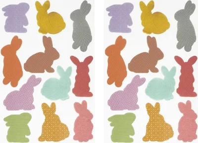Produktbild von Oblique Unique Osterhasen Sticker 22 Aufkleber für Ostern Deko Osterdeko Osterdekoration zum Scrapbooking Basteln