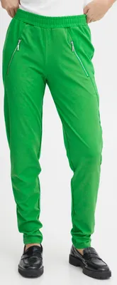 Obrázek produktu pro Pulz PZKIRA HW Dámské kalhoty Látkové kalhoty Tepláky s elastickým pasem a kapsami na zip, střih slim fit